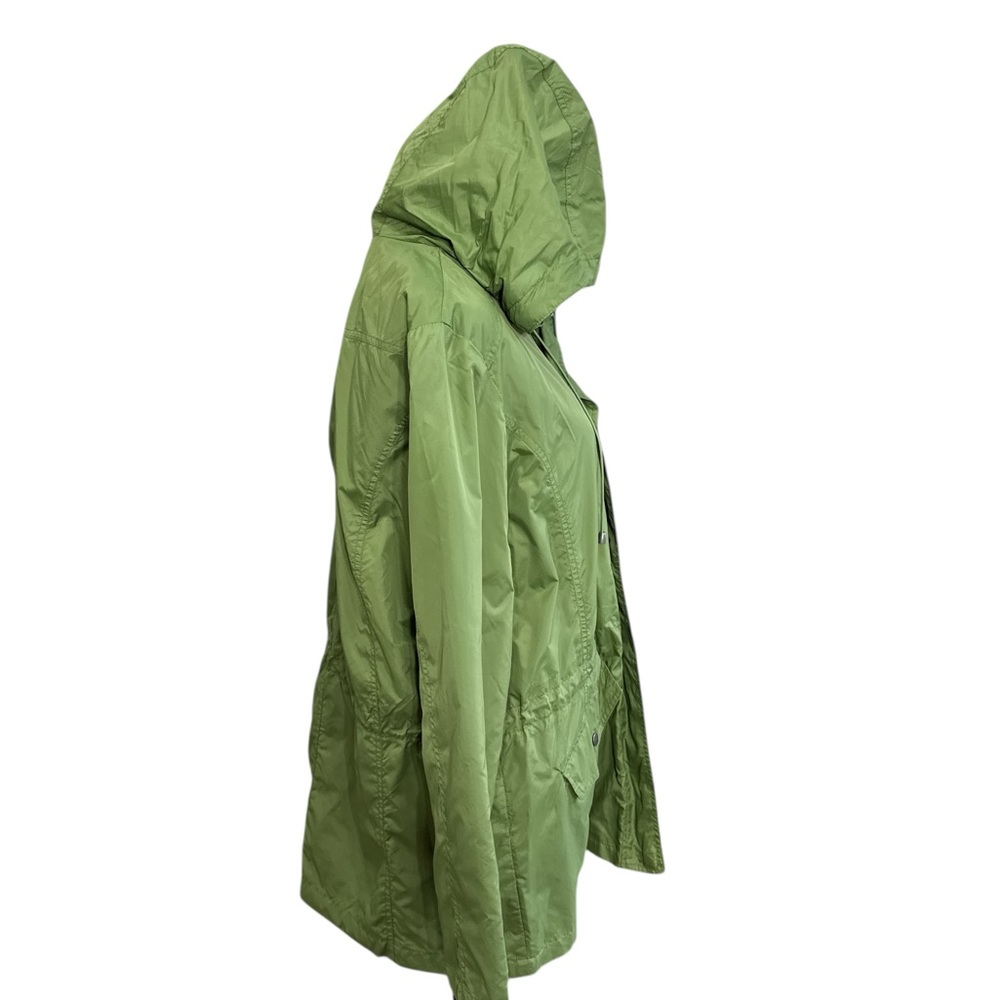 Bold Spirit Green Lightweight Raincoat Utility Anorak Jacket Hooded Women's XL - Picture 5 of 9